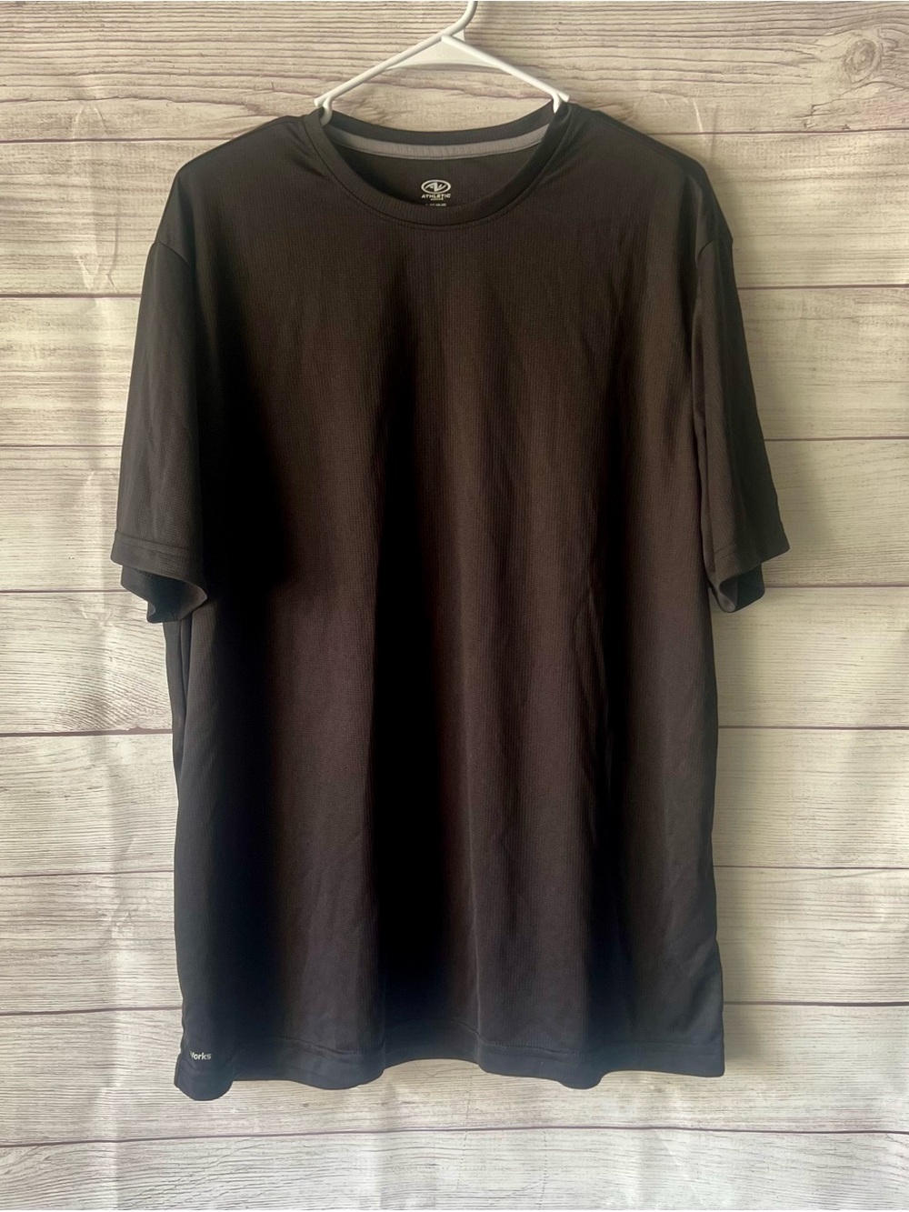 Athletic Works Black Short Sleeve Performance Tee